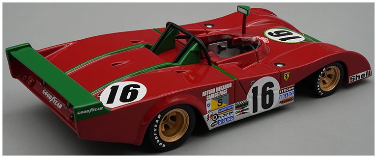 Available To Order – Ferrari 312 PB Le Mans 1973 #16 Arturo Merzario/Carlos Pace 1:43 (TEC 4304B)