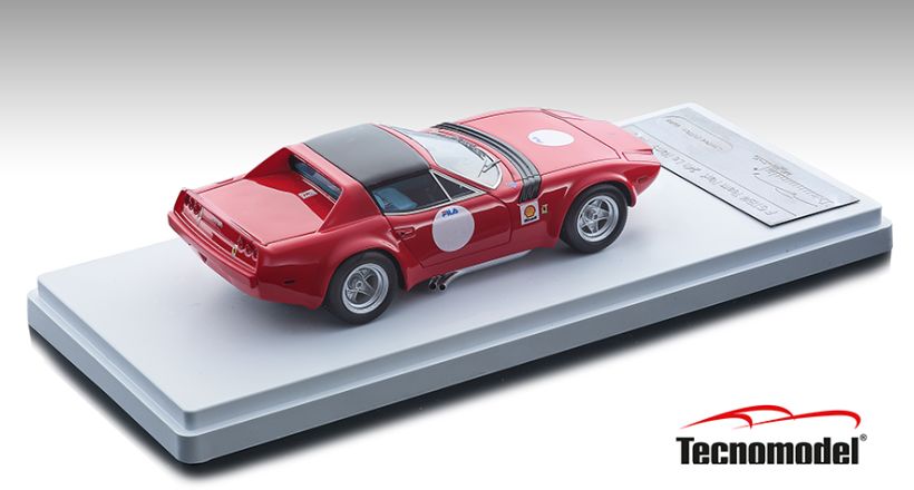 Available To Order – Ferrari GTB/4 Michelotti Press Version Red w/Black Roof 1975 1:43 Tecnomodels Mythos Model (TEC 4310B)