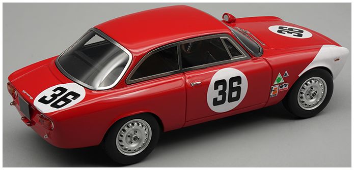 Alfa Romeo Giulia 1600 Sprint GTA 1966 Sebring #36 J.Rindt 1:43 Tecnomodels Mythos Model (view 2)
