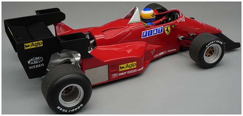 Available To Order – Ferrai 126 C4-M2 Presentation Version 1984 Championship w/Driver Figure 1:18 Tecnomodels Mythos Model (TEC D18316C)
