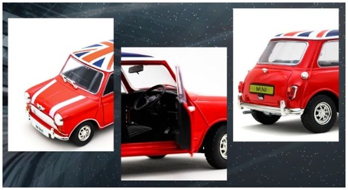 Available to Order – Mini Cooper Red Union Jack Roof 1:18 (TNY 18061)