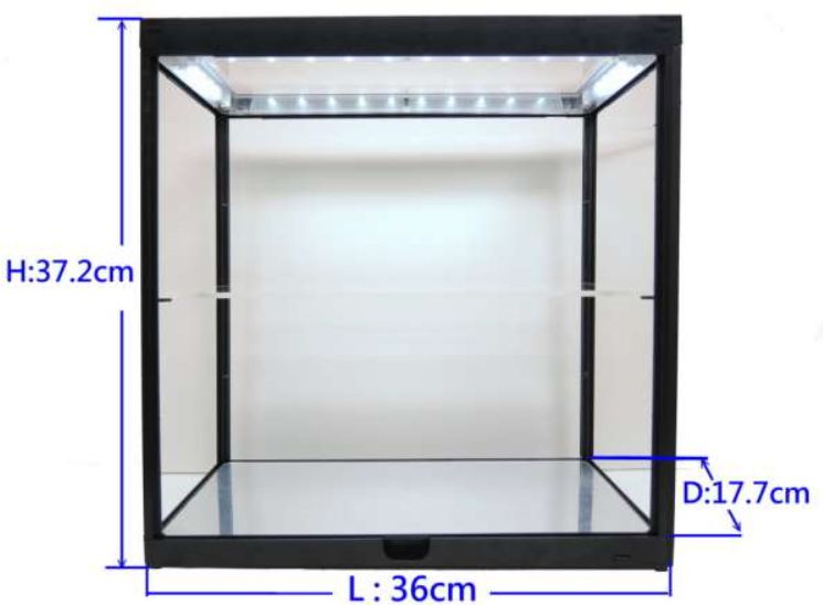 Available To Order – Double Led Lit Showcase Holds 2 x 1/18th Black 1:18 (TRN 187820K)