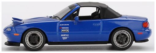 Available To Order – Mazda Miata MX-5 (NA) Tuned Version Dark Blue (LHD) 1:64 (TSM MGT01069-L)