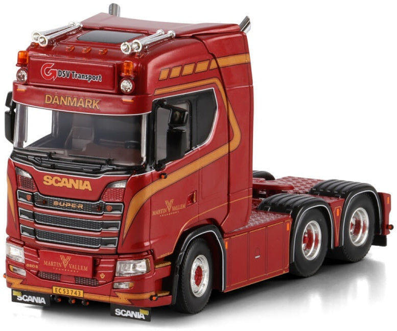 Available To Order – Scania S Highline CS20H 6x2 Tag Axle Vallem 1:50 (WSI 01-5007)