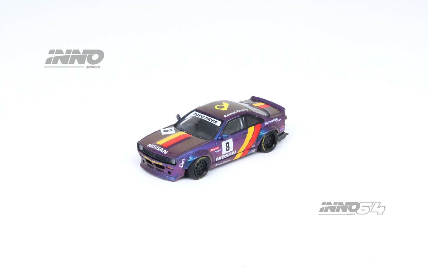 1/64 INNO64 IN64-S14B-PRP 2015 NISSAN SILVIA (S14) BOSS *ROCKET BUNNY* IN PURPLE