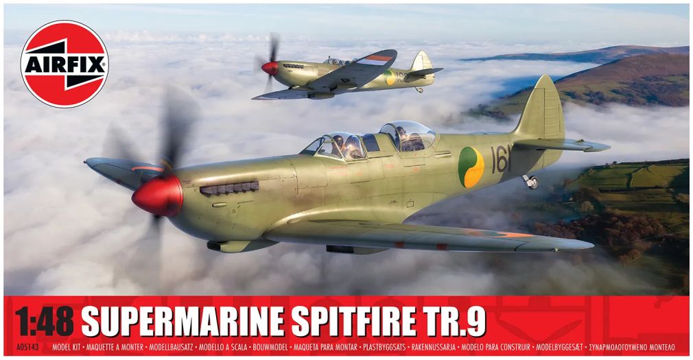 Available To Order – Supermarine Spitfire Tr.9 1:48 Airfix Model (AIR 05143)