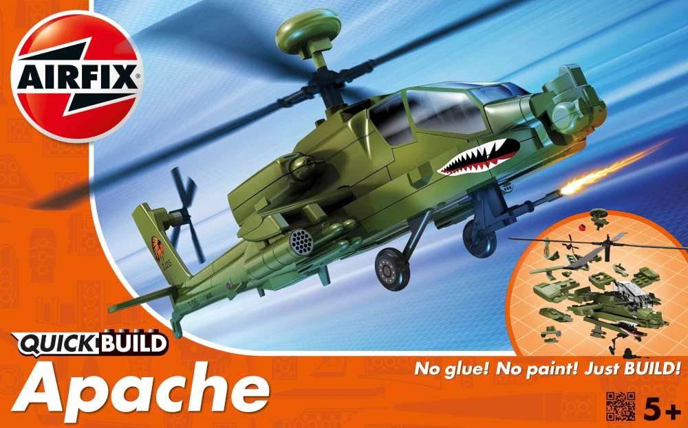 Available To Order – QUICKBUILD Apache Airfix Model (AIR J6004)