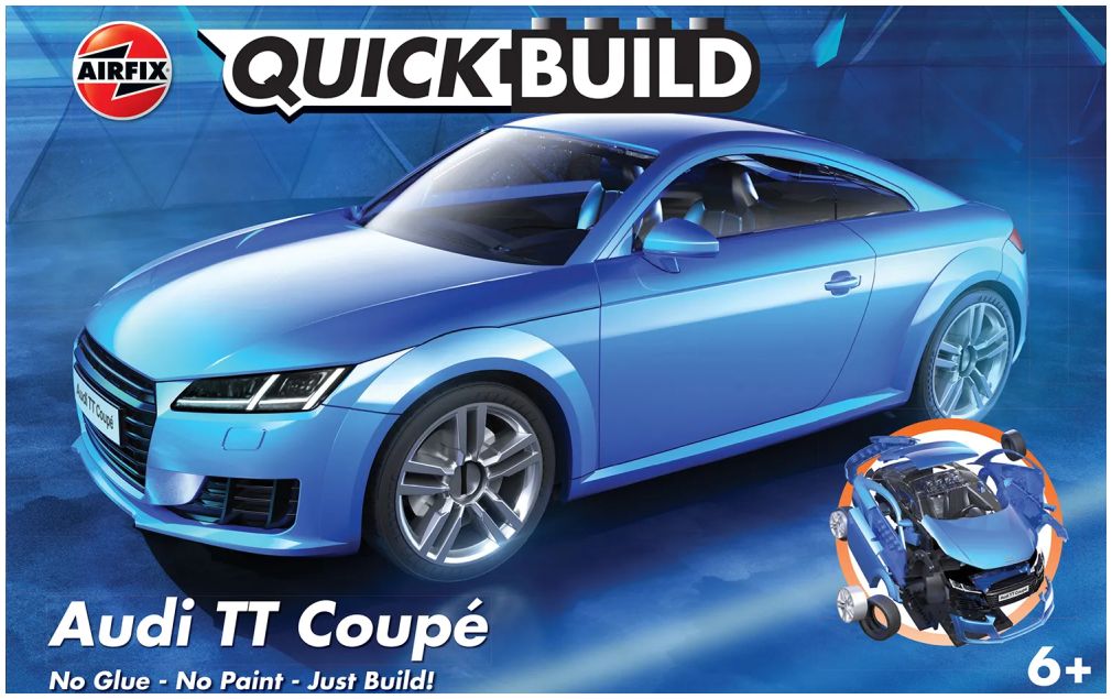 Available To Order – QUICKBUILD Audi TT Coupe - Blue Airfix Model (AIR J6054)