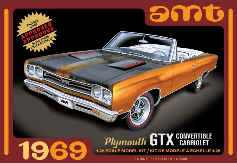 Available to Order – Plymouth GTX Convertible 1969 1:25 (AMT 1137)
