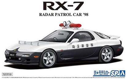 Available to Order – Mazda FD3S RX-7 Radar Patrol Car 1998 1:24 (AOS 05922)