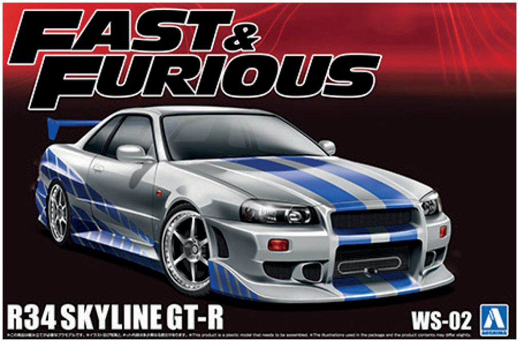 Available to Order – R34 Skyline GT-R Fast & Furious 1:24 (AOS 06795)