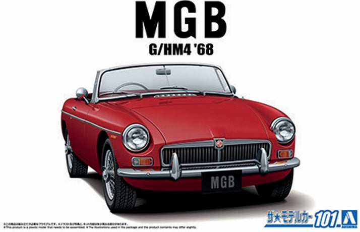 Available To Order – MGB MK-2 '68 BLMC G/HM4 1:24 Aoshima Model (AOS 20467)