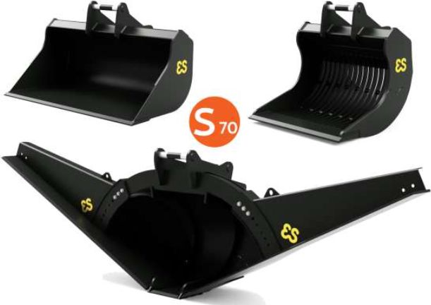 Available To Order – Eurosteel Excavator Attachment Set S70 Connection (Fits Volvo EC220E) 1:32 (AT 3200113)