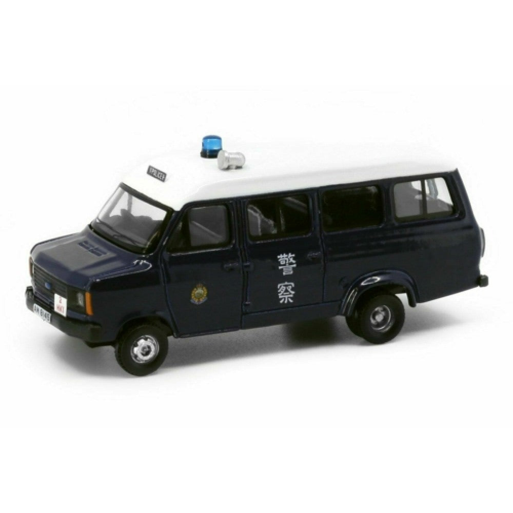THIS ITEM IS AVAILABLE TO ORDER FROM OUR SUPPLIER - 1:76 TINY CITY ATC64872 FORD TRANSIT 1980'S HKG POLICE WITH MESH WINDOW SHIELDS
