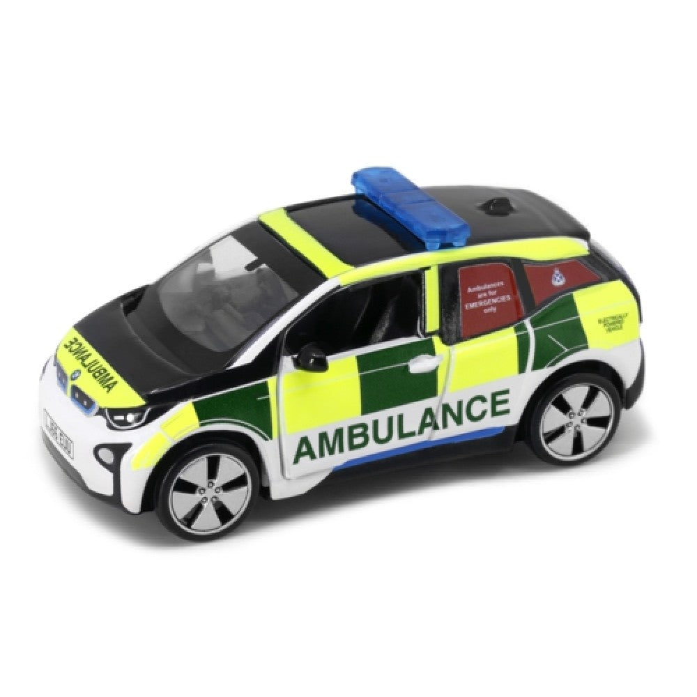 Available to Order – Uk17 BMW I3 Scotland Ambulance Service 1:64 Tiny City Model (ATCUK64011)