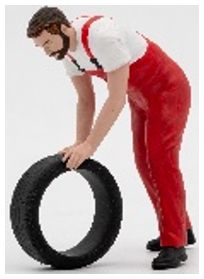 Available To Order – Patrick Rolling Tyre Figurine 1:43 Atlantic Model (ATL 43026)