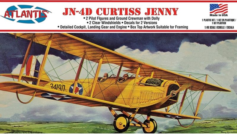 Curtiss Jenny JN-4 Airplane 1:48 – diecast model