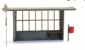 Available To Order – Bus Shelter Concrete For Bus And Train x3 1:87 Resin Kit, Unpainted 1:87 (ATT 10378)