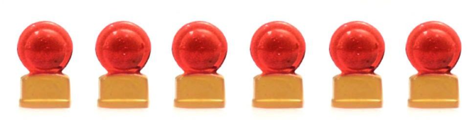 Available to Order – Red Endoftrain Signal (6X) 1:87 (ATT 28116)