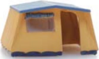 Available To Order – Bungalow Tent Ready Made Painted 1:160 (ATT 316117)