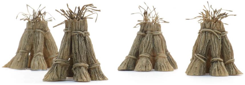 Available To Order – Wheatsheaves (4x) Ready-Made, Painted 1:87 Artitec Model (ATT 387600)