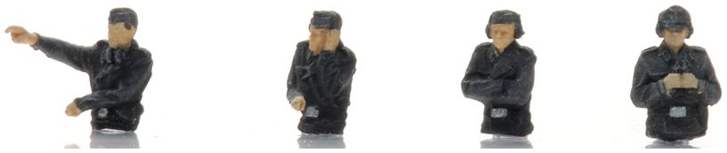 Available to Order – Tank Crew in Tank (4x) (WM) Ready-Made Figures 1:120 Artitec Model (ATT 5120007)
