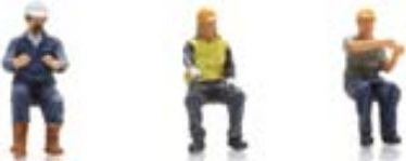 Available to Order – Forklift Operators (3x) Ready Made Painted 1:87 Artitec Model (ATT 5870027)