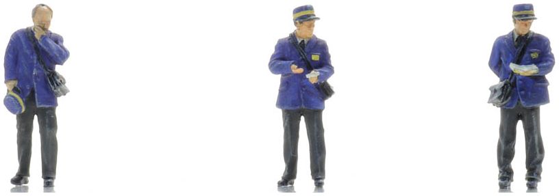Available To Order – Conductors on Platform 1940-70 (3x) (NS) Ready-Made, Painted 1:87 Artitec Model (ATT 5870042)