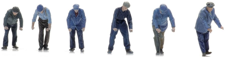 Available To Order – Rail Fitters (6x) Ready-Made Figures 1:87 Artitec Model (ATT 5870071)