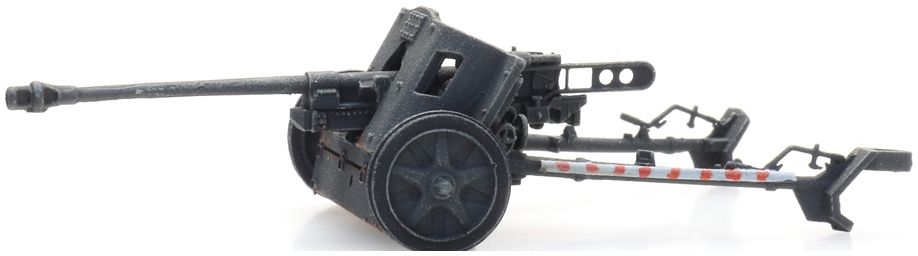 50mm PAK 38 Grey (WM) Ready-Made, Painted 1:87 Artitec Model
