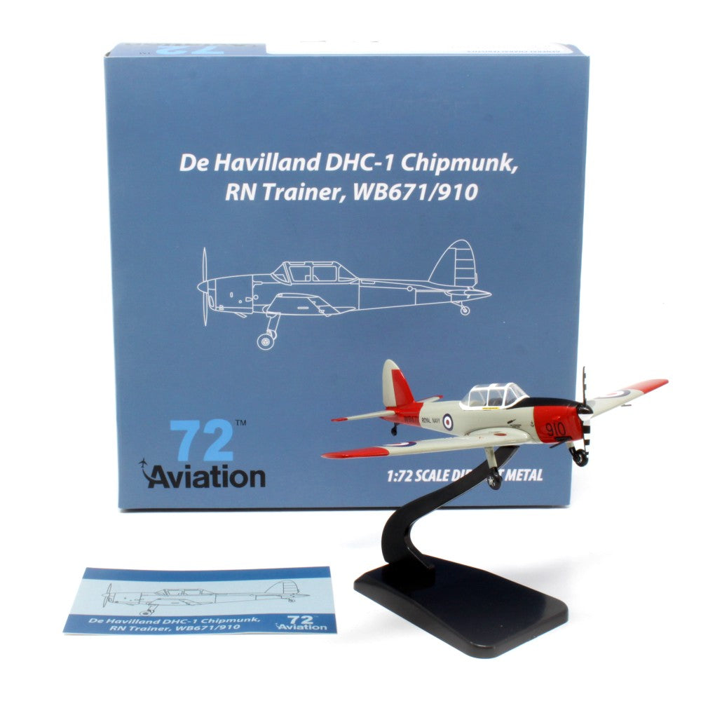 Available to Order – DHC1 Chipmunk Royal Navy WB671/910 1:72 Aviation 72 Model (AV7226023)