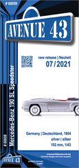 Leaflet #60059 Mercedes 190 SL (C6 long, 1 page) – diecast model