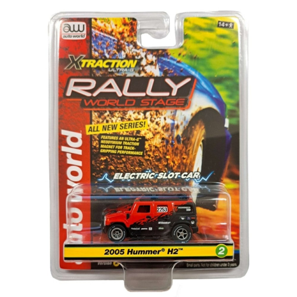 Available to Order – 2005 Hummer H2 No.2253 Red Electric Slot Car 1:64 Auto World Model (AWSC380A-2)