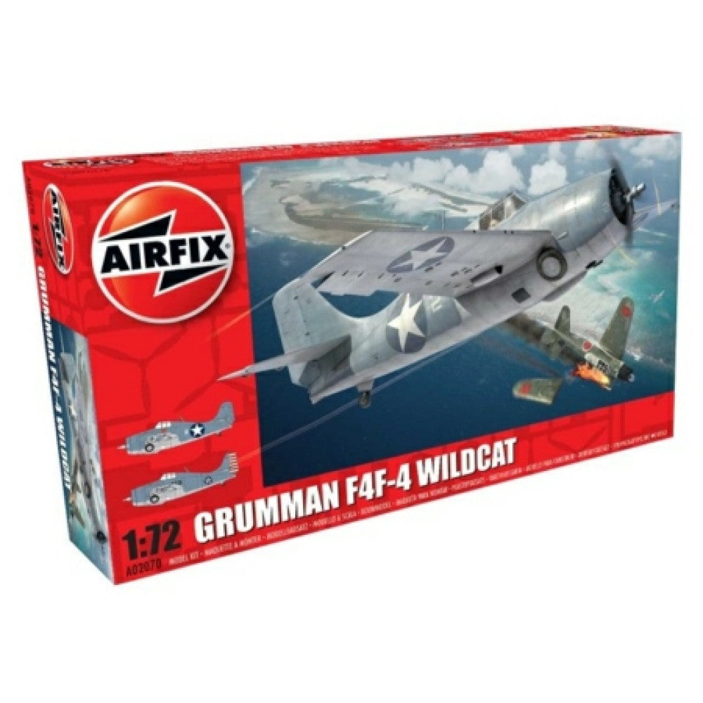 Available To Order – AX02070 - 1:72 Grumman Wildcat F4F-4 (plastic Kit) AIRFIX Model (AX02070)