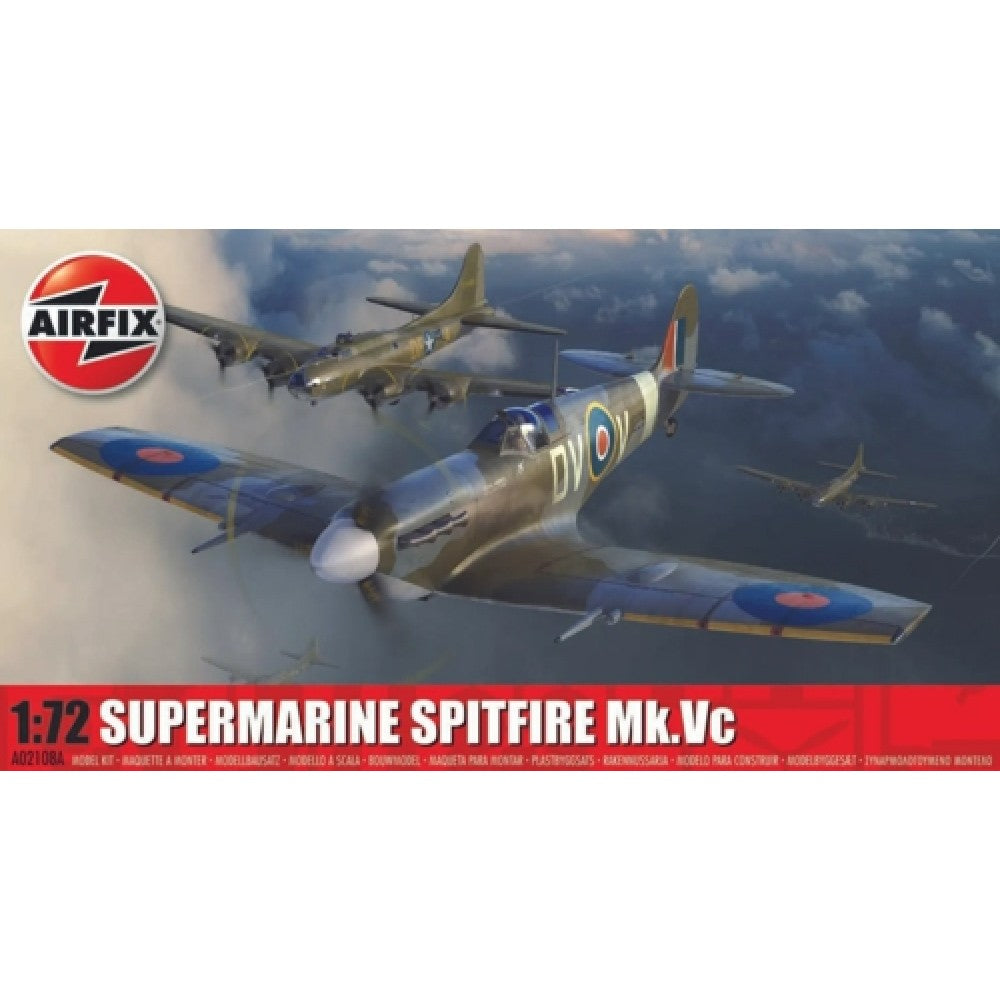 THIS ITEM IS AVAILABLE TO ORDER FROM OUR SUPPLIER - 1:72 AIRFIX AX02108A SUPERMARINE SPITFIRE MK.VC (PLASTIC KIT)