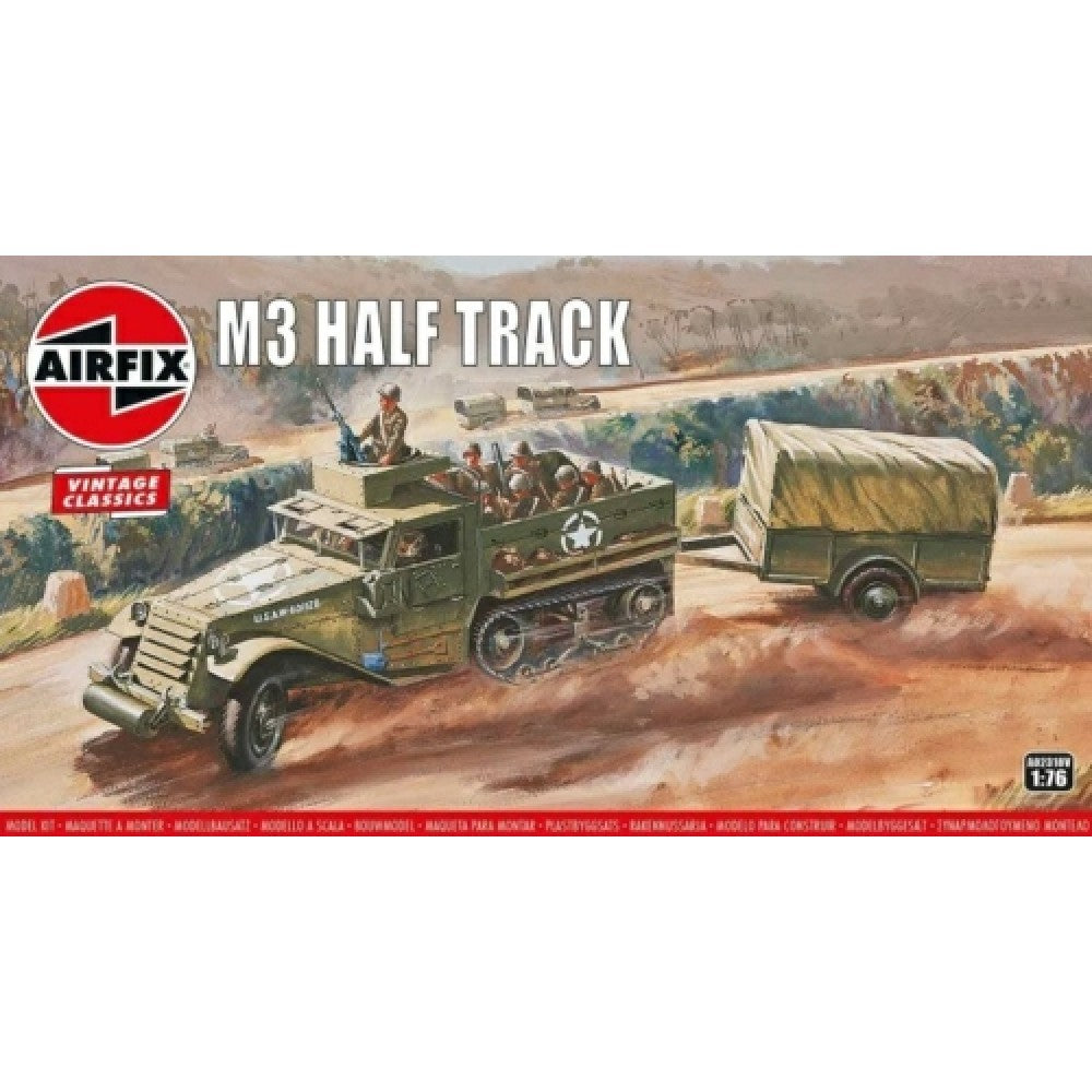 Available to Order – Half-track M3 (vintage Classics) (Plastic Kit) 1:76 Airfix Model (AX02318V)