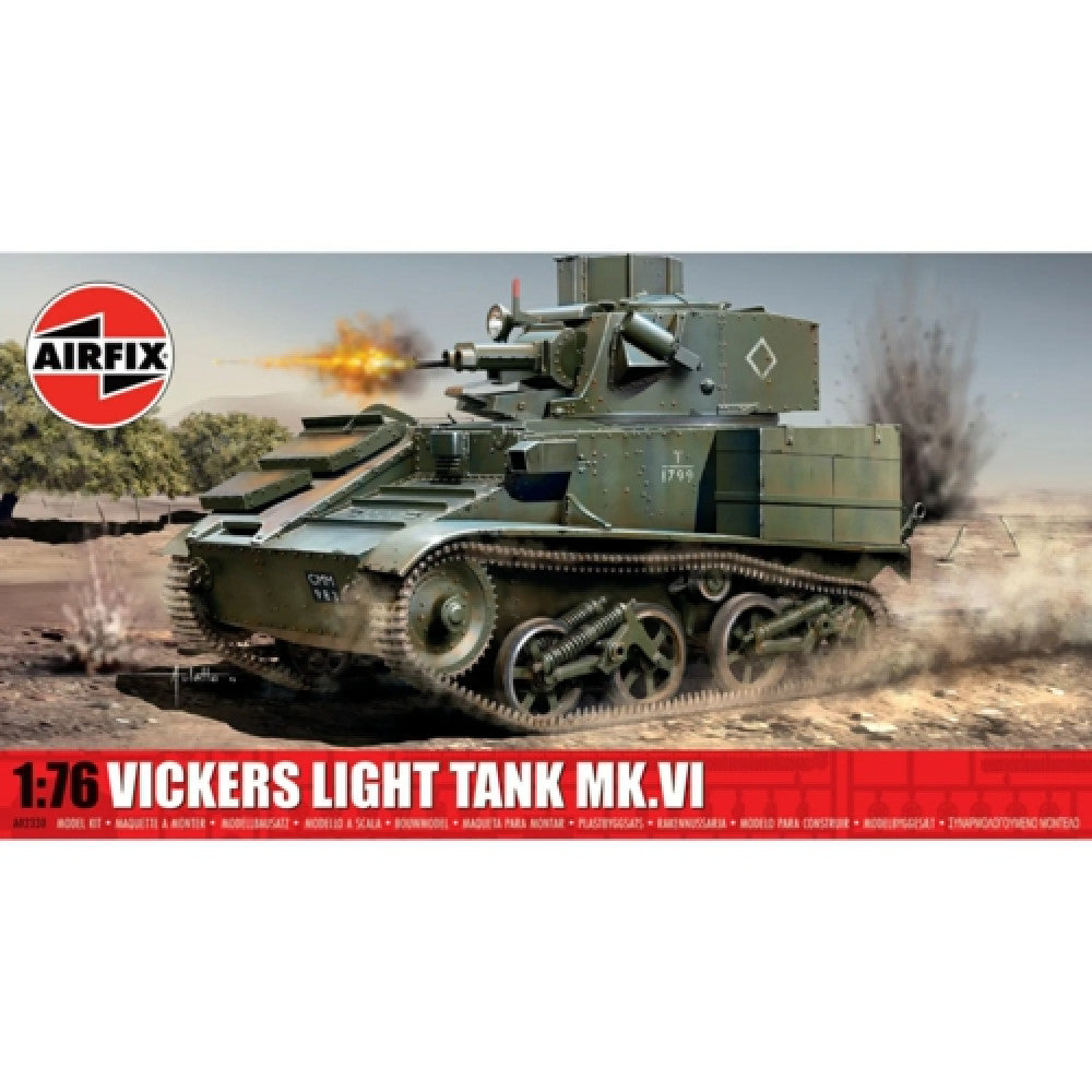 AX02330 - 1:76 Vickers Light Tank (plastic Kit) AIRFIX Model