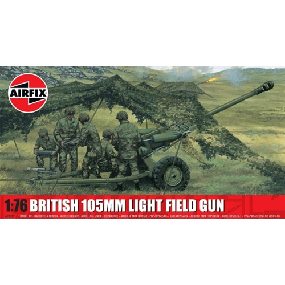 THIS ITEM IS AVAILABLE TO ORDER FROM OUR SUPPLIER - 1:76 AIRFIX AX02332 BRITISH 105MM LIGHT FIELD GUN (PLASTIC KIT)