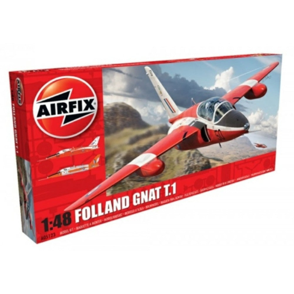 THIS ITEM IS AVAILABLE TO ORDER FROM OUR SUPPLIER - 1:48 AIRFIX AX05123 FOLLAND GNAT T.1 (PLASTIC KIT)
