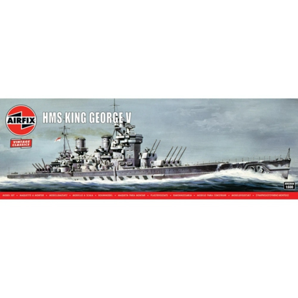 Available To Order – AX06205V - 1:600 Hms King George V (plastic Kit) AIRFIX Model (AX06205V)