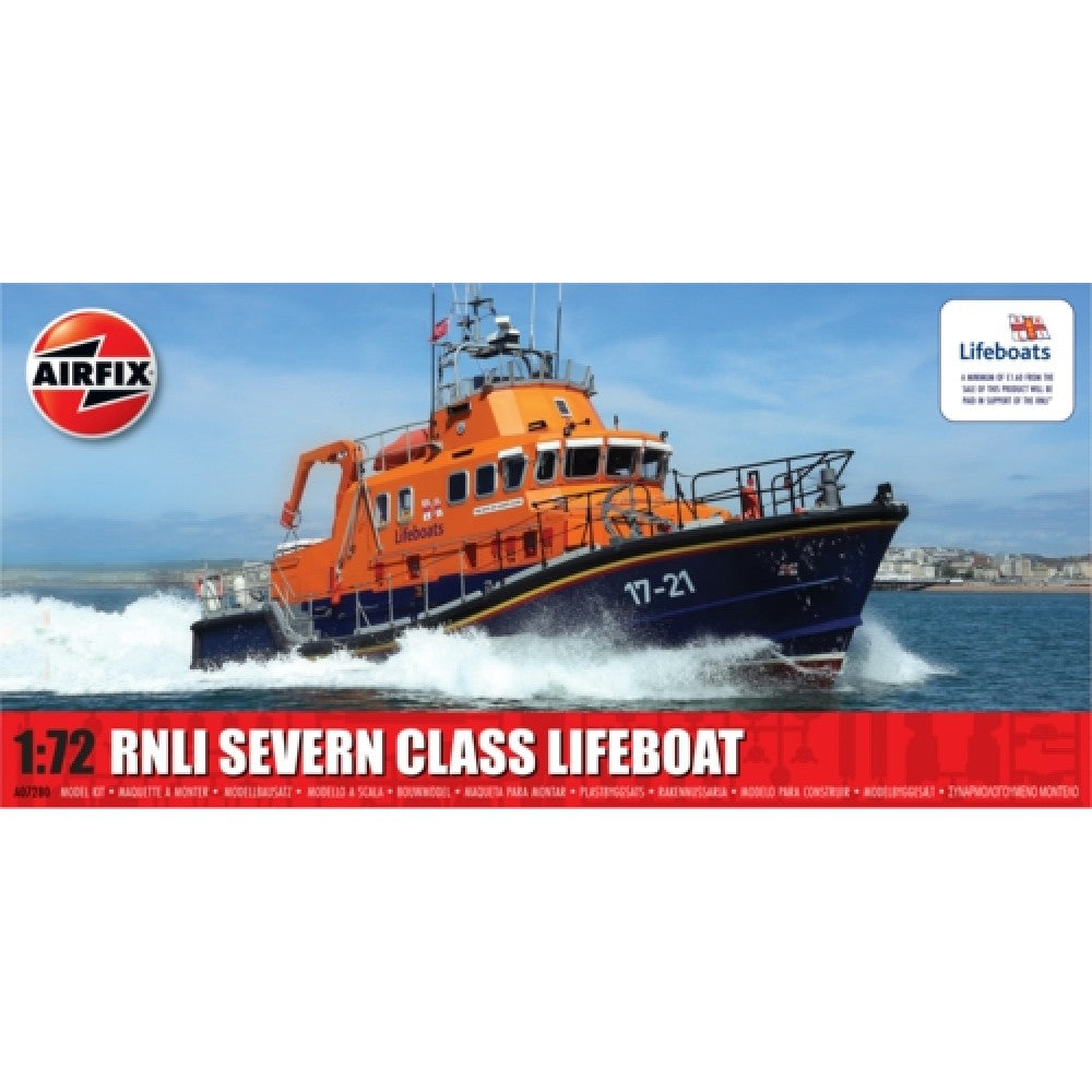 Available to Order – RNLI Severn Class Lifeboat (Plastic Kit) 1:72 Airfix Model (AX07280)