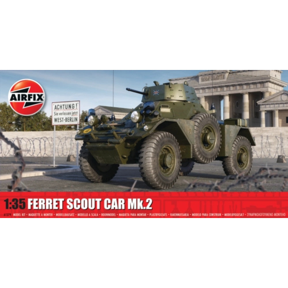 Available To Order – AX1379 - 1:35 Ferret Scout Car Mk.2 (plastic Kit) AIRFIX Model (AX1379)
