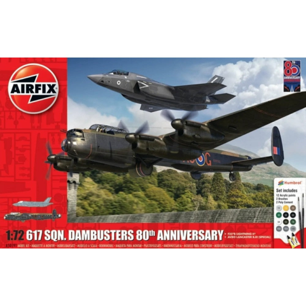 Available to Order – Dambusters 80th Anniversary - Gift Set 1:72 Airfix Model (AX50191)