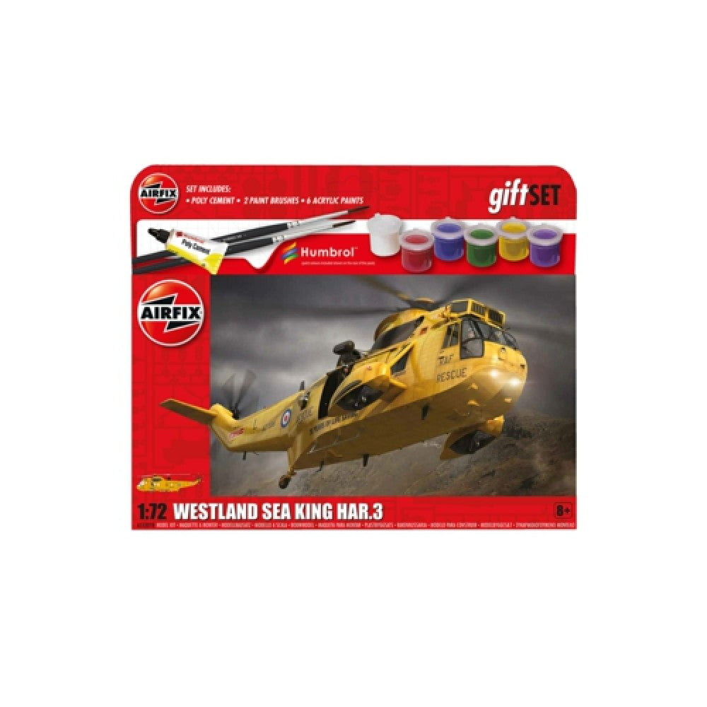 Available to Order – Hanging Gift Set - Westland Sea King Har.3 (Plastic Kit) 1:72 Airfix Model (AX55307B)
