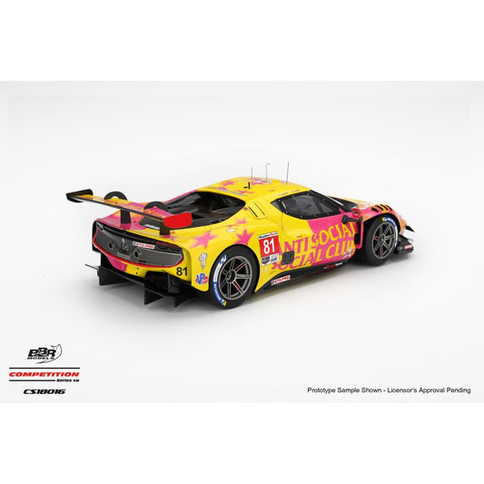 Pre-Order - 1:18 BBR Ferrari 296 GT3 No.81 Dragon Speed 2025 IMSA Laguna Seca BBRCS18016 Stocks Due Oct / Nov