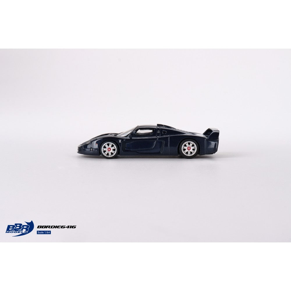 Maserati MC12 Stradale Blue Metallic with Stripe 1:64 BBR Model Car (BBRDIE6416)