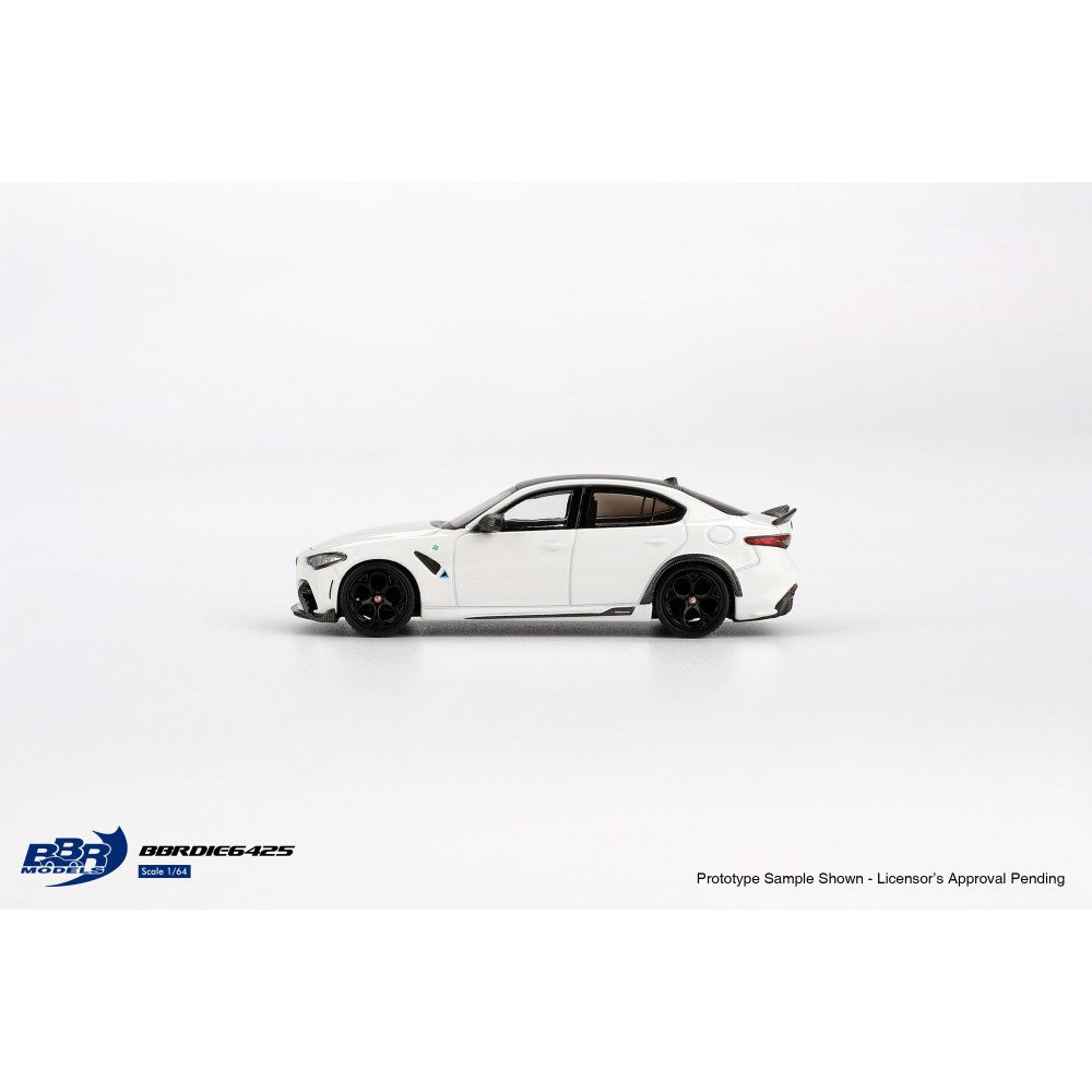 Alfa Romeo Giulia GTA White 1:64 BBR Model Car (BBRDIE6425)