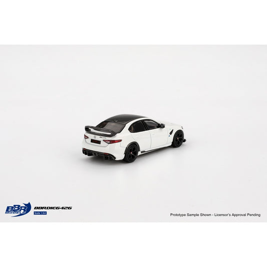 Alfa Romeo Giulia GTAm White 1:64 BBR Model Car (BBRDIE6426)