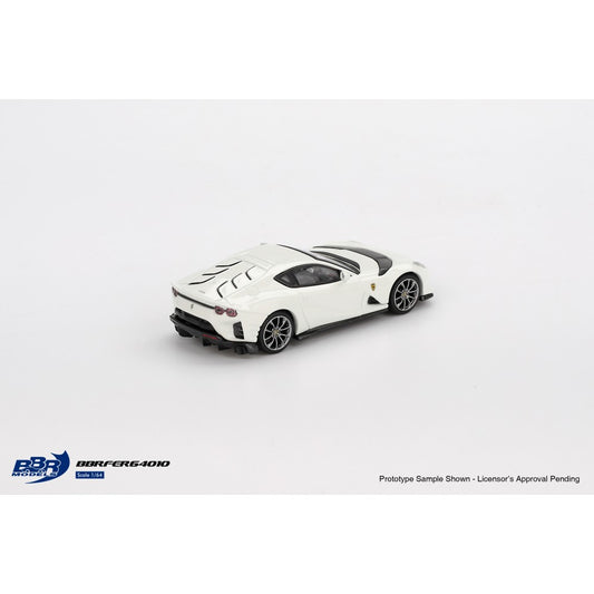Ferrari 812 Competizione Bianco Avus 1:64 BBR Model Car (BBRFER64010)