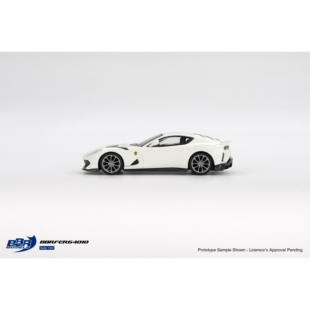Ferrari 812 Competizione Bianco Avus 1:64 BBR Model Car (BBRFER64010)